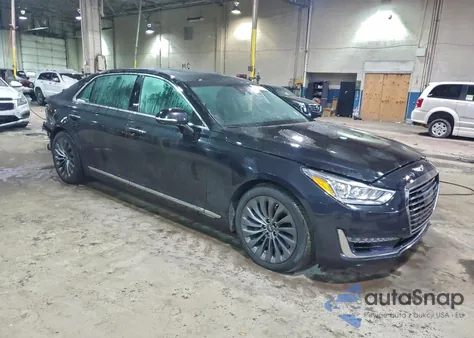 2018 Genesis G90 Premium z USA, uszkodzony, nr VIN KMHG34JA2JU049050